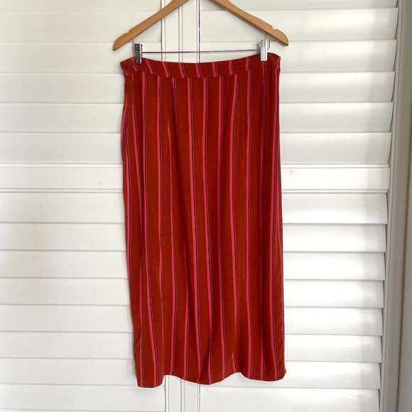 LIKE NEW Free People Sydney Printed Midi Skirt with Slit - Picture 5 of 8